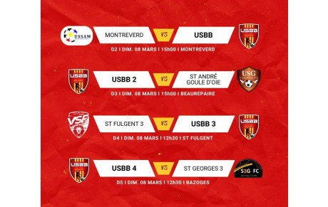 LES MATCHS DU WEEKEND