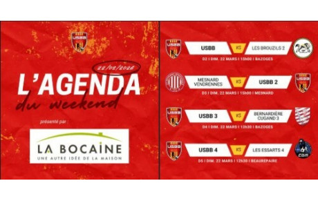 LES MATCHS DU WEEKEND