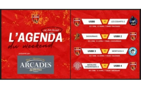 LES MATCHS DU WEEKEND