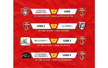 LES MATCHS DU WEEKEND