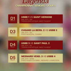 LES MATCHS DU WEEKEND