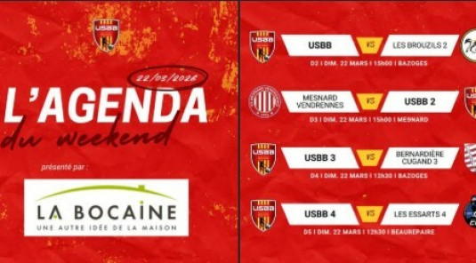 LES MATCHS DU WEEKEND