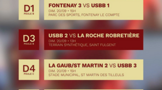 LES MATCHS DU WEEKEND