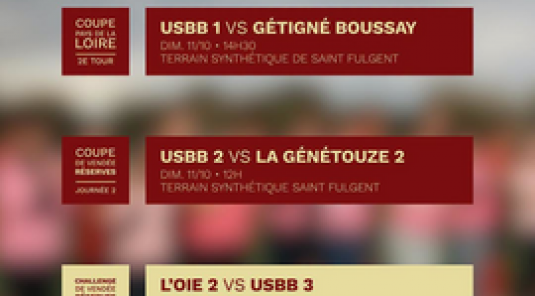 LES MATCHS DU WEEKEND