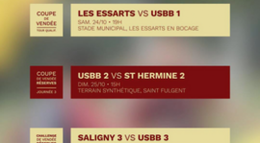 LES MATCHS DU WEEKEND
